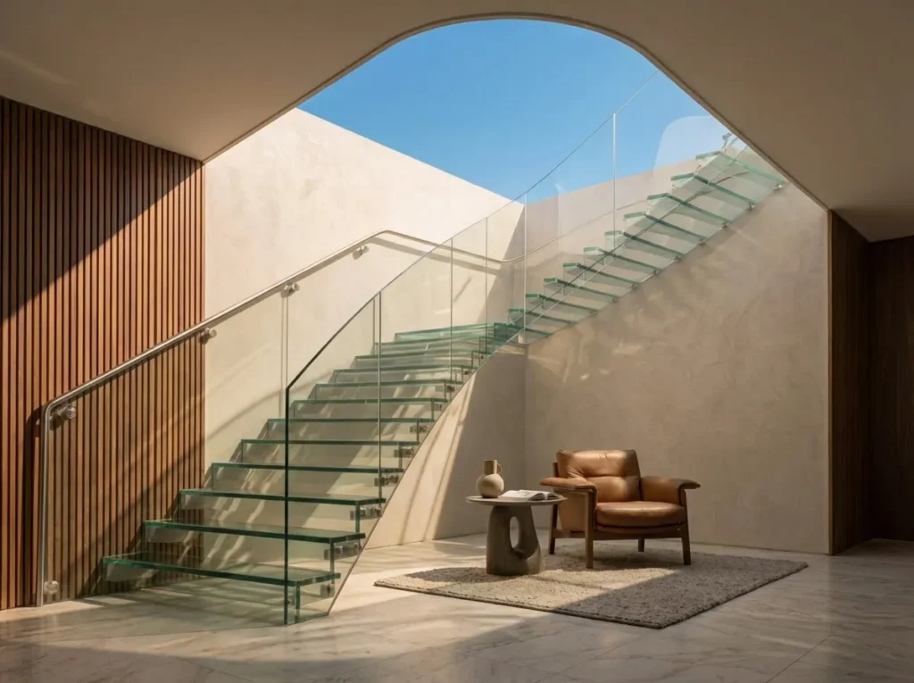 1.Glass Staircase