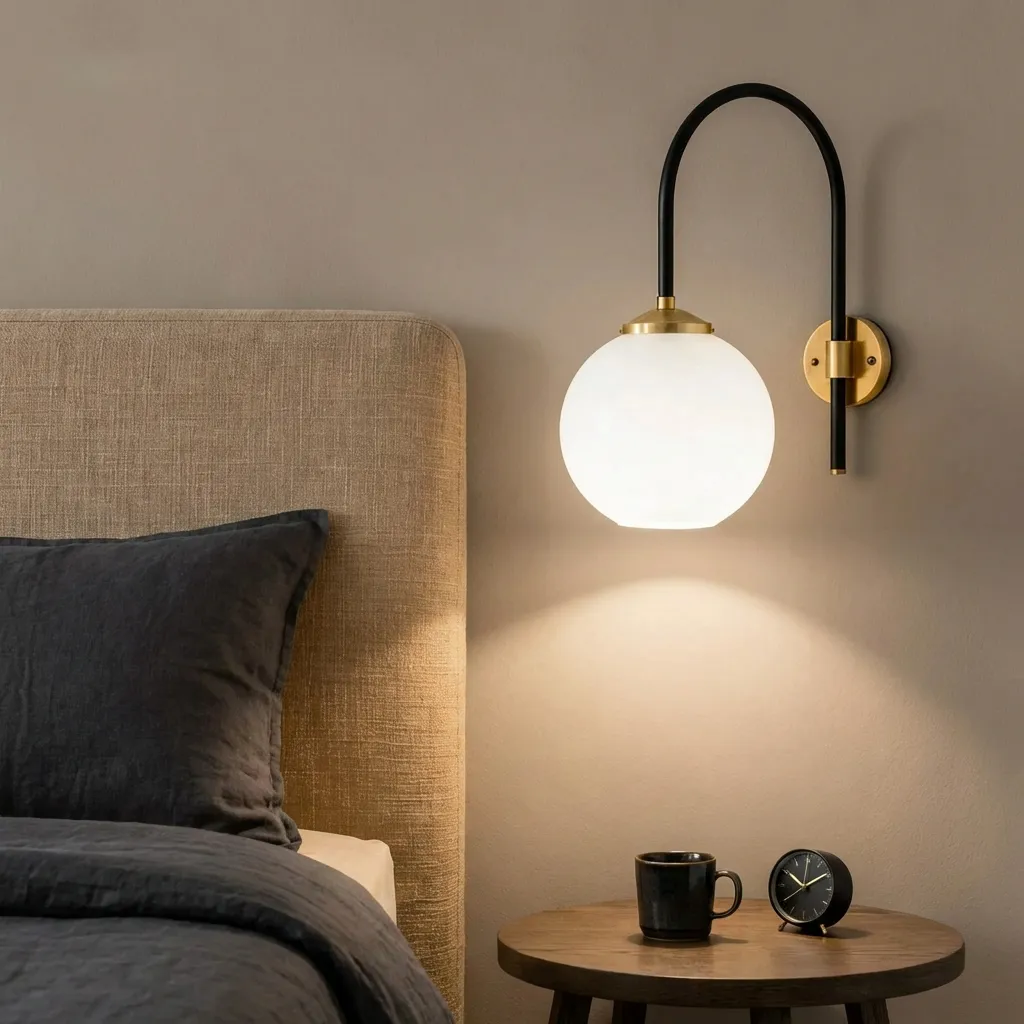 1.Plug in Wall Lamp Sconce