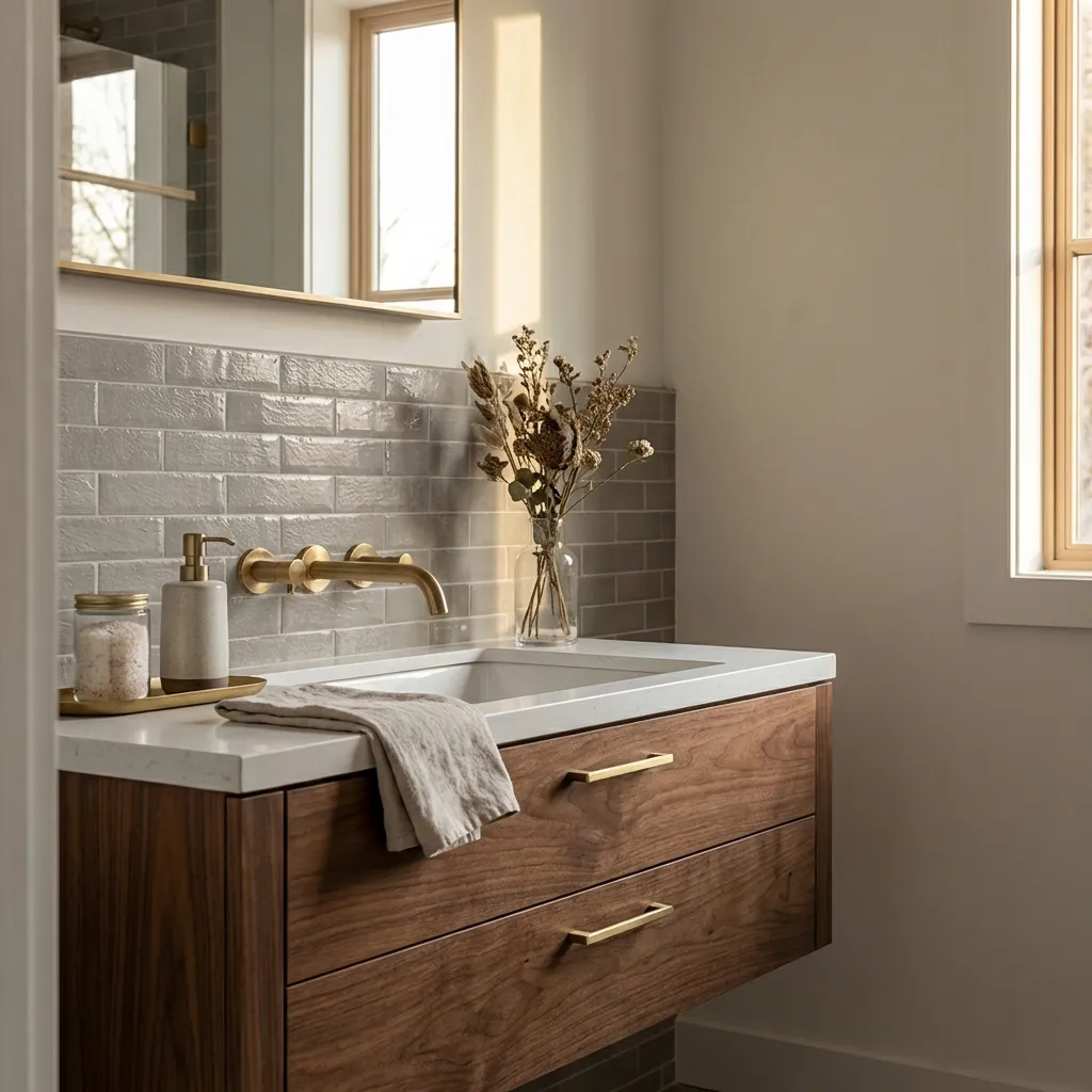 10.Gray Subway Tile