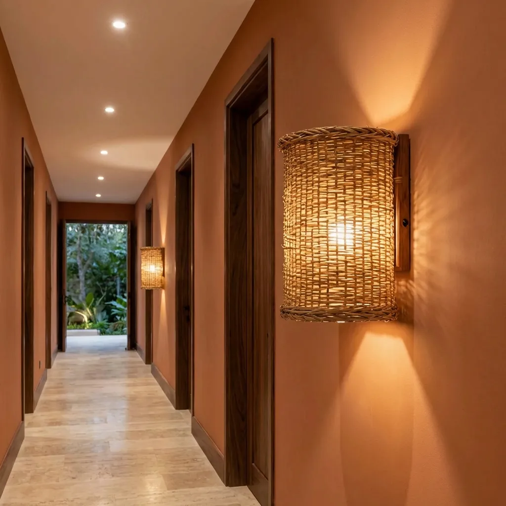 11.Rattan Wall Lamp