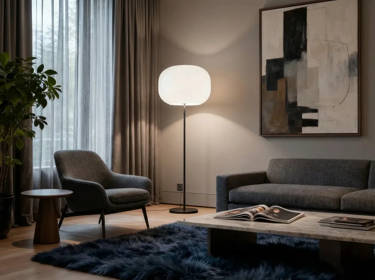13.Glass Floor Lamp