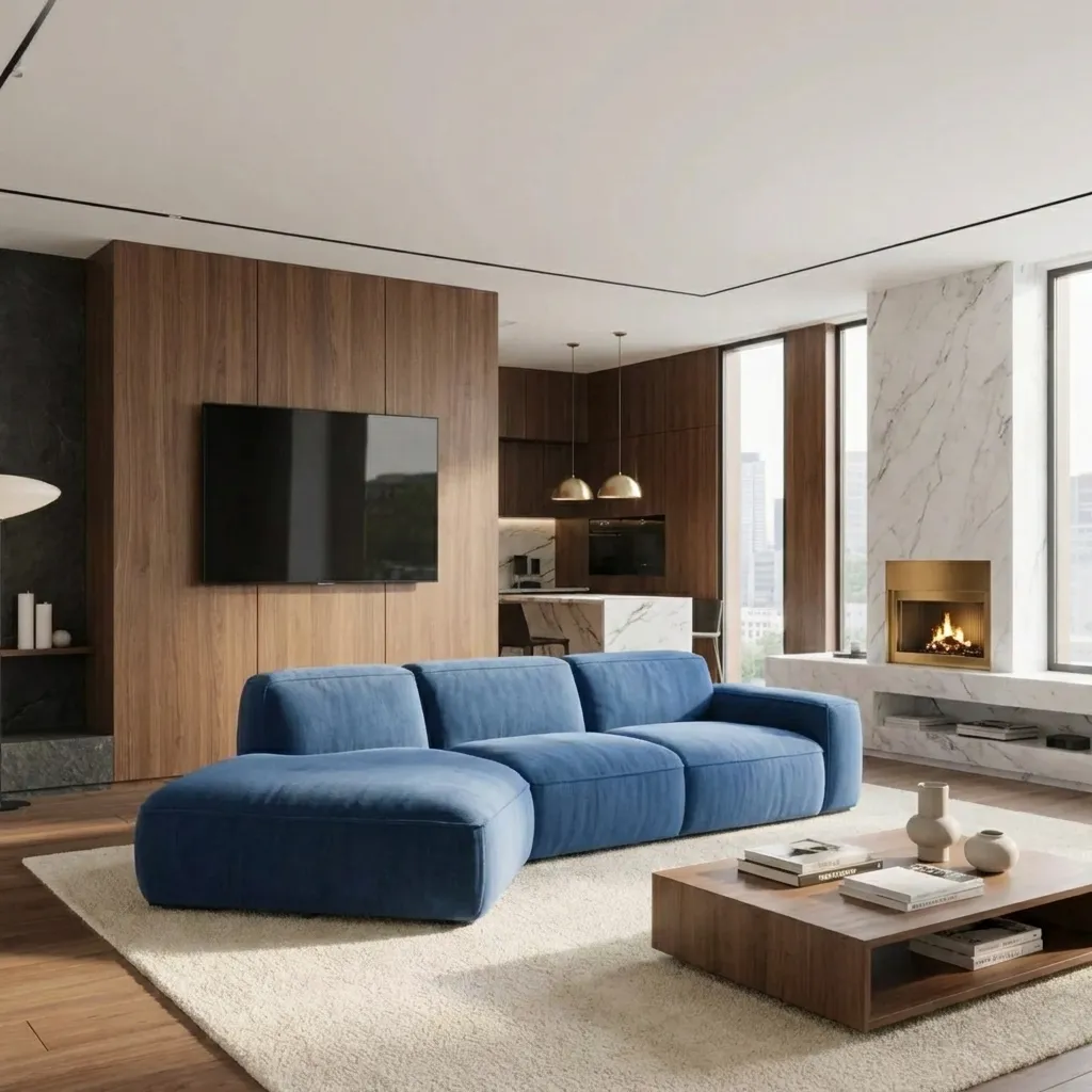 14.Blue Sofa