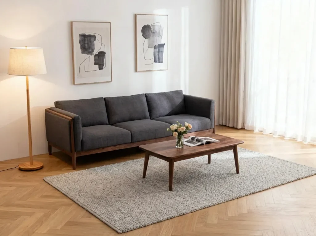 14.Wood Floor Lamp