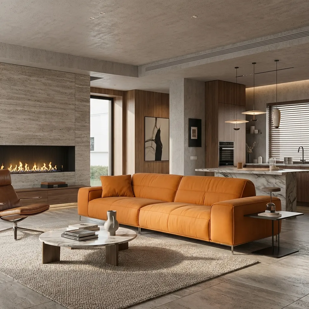 16.Orange Sofa