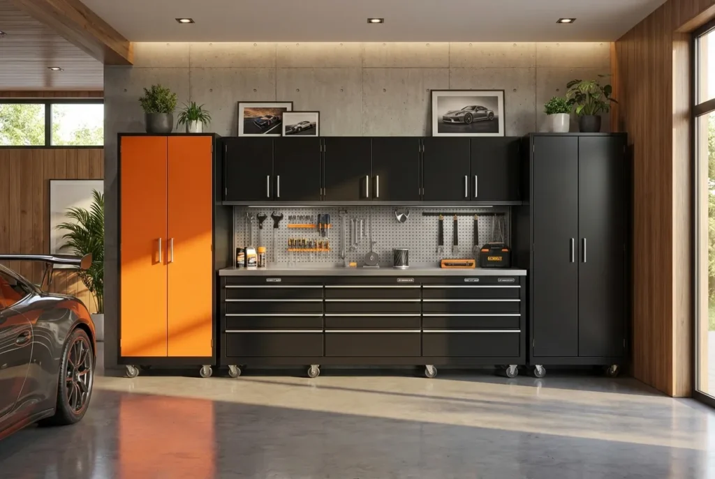2.Metal Garage Cabinets