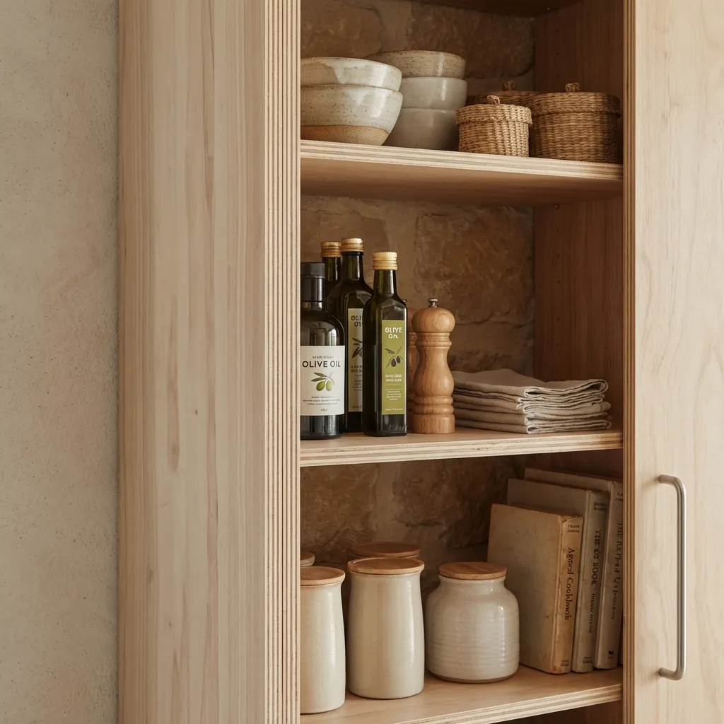 2,Plywood Pantry Cabinet