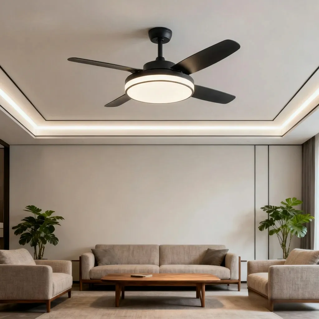 2 Ceiling Fans Lamp Photo