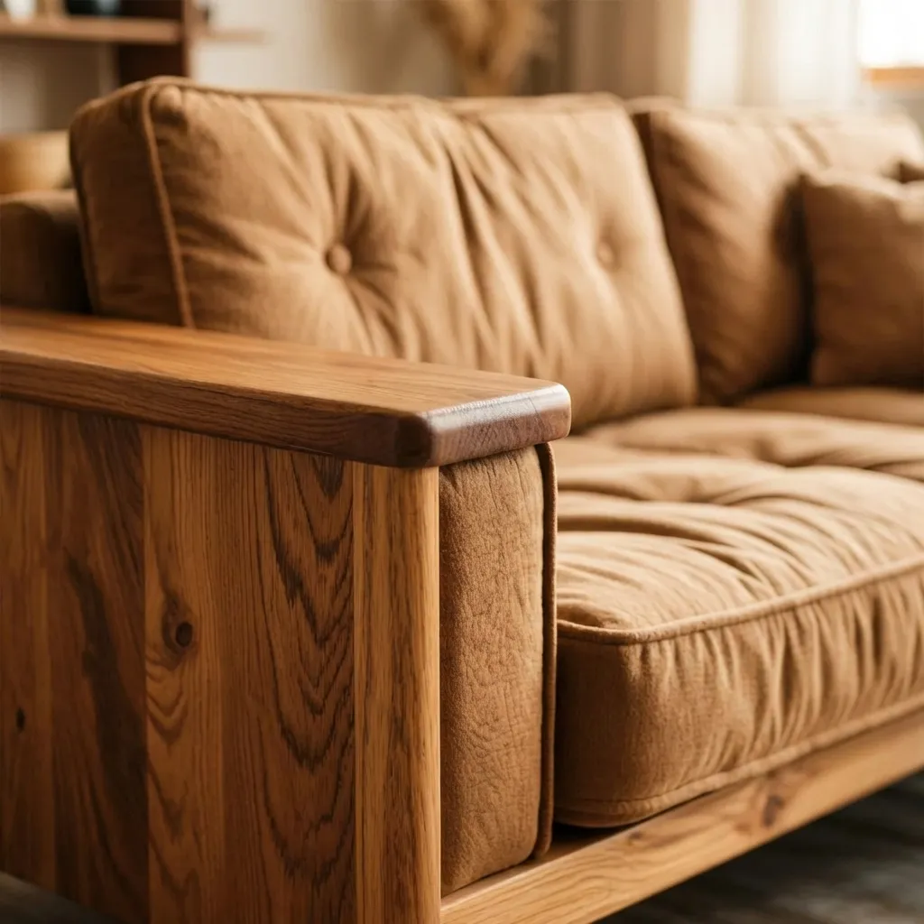 3.Wood Sofa