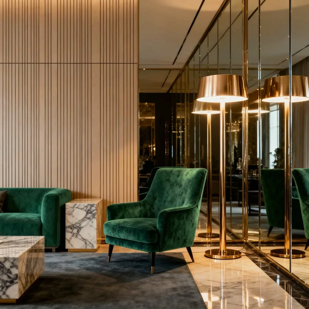 4.Gold Floor Lamp