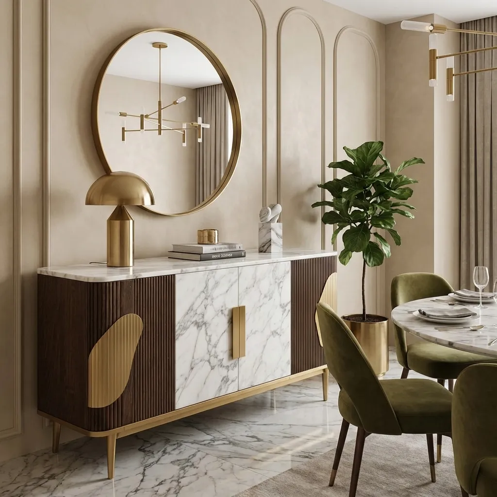 4.Marble Sideboard