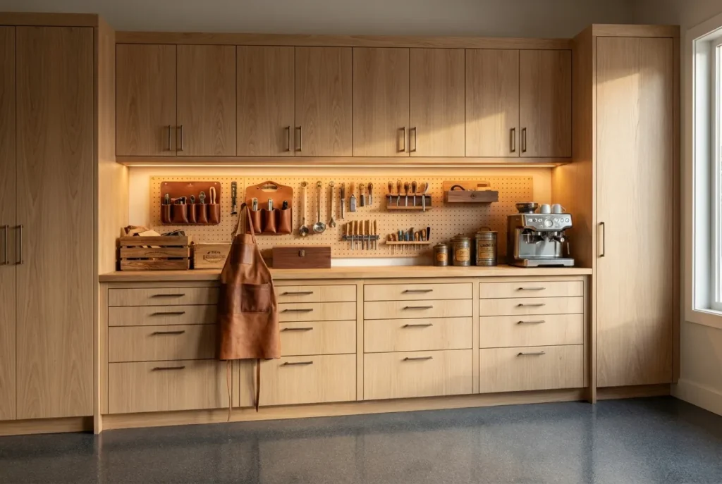 4.Wood Garage Cabinets