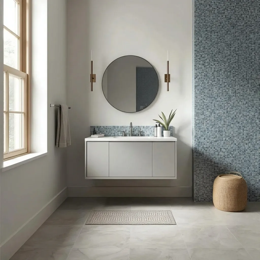 5.Blue Mosaic Tile