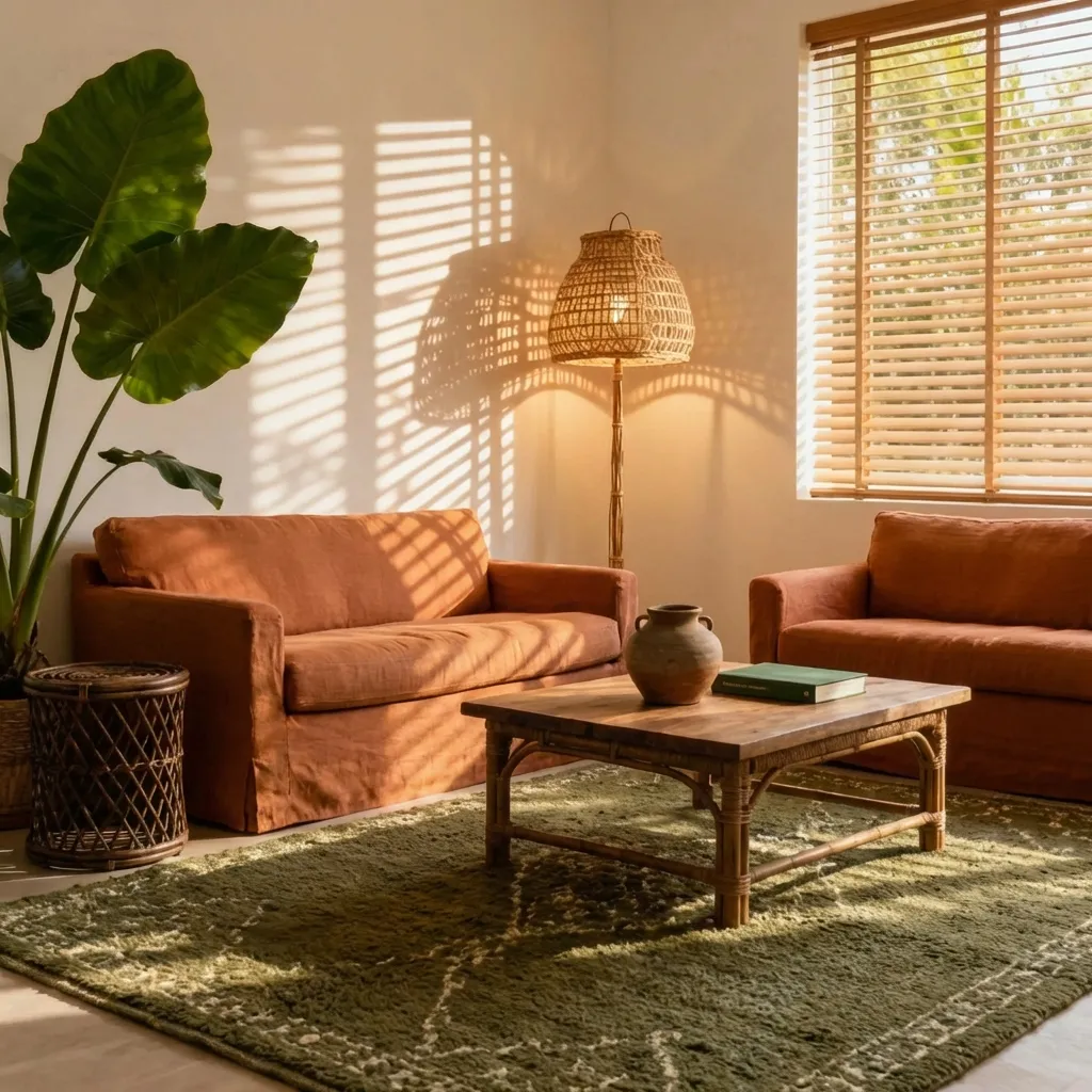 5.Rattan Floor Lamp