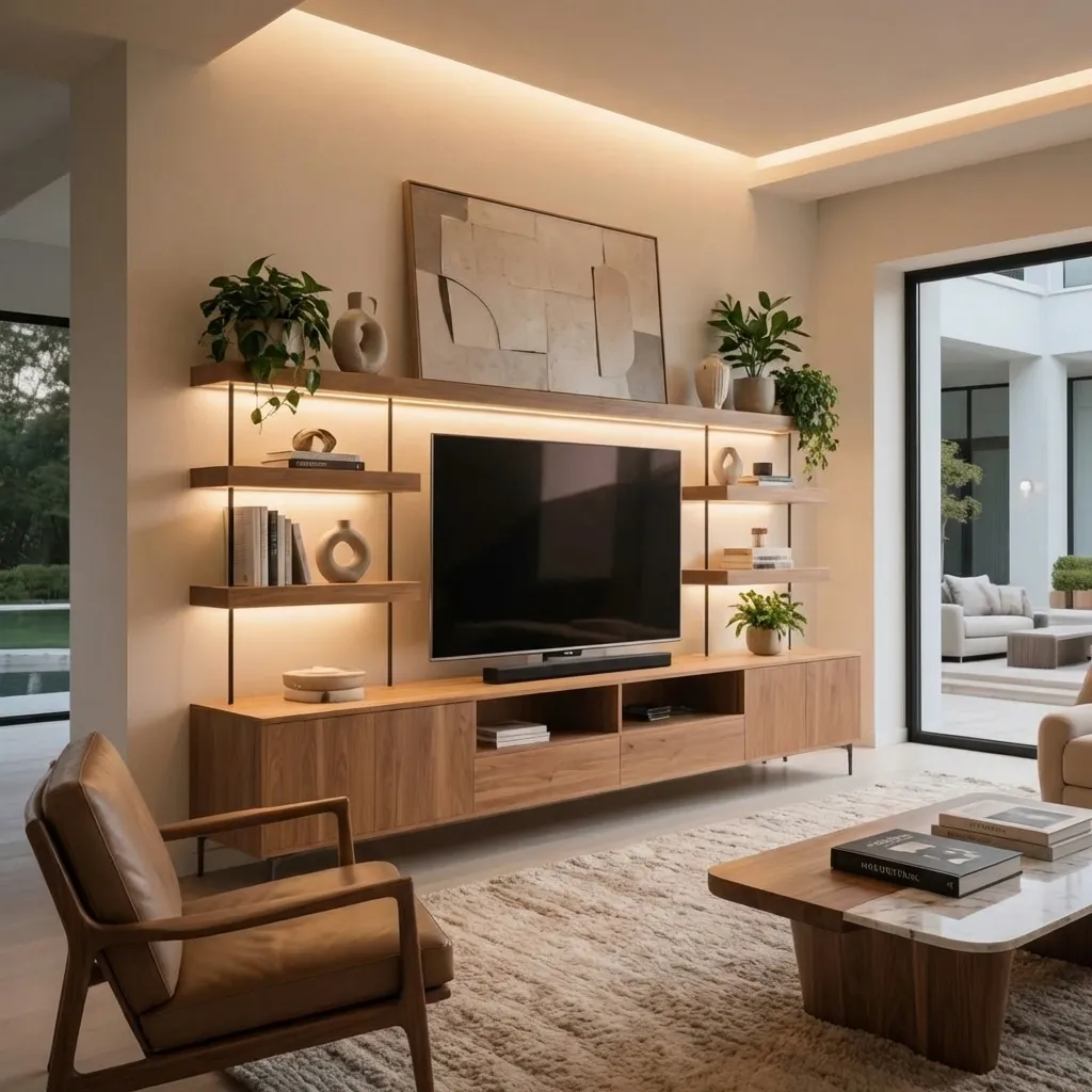 5.Shelf TV Stand
