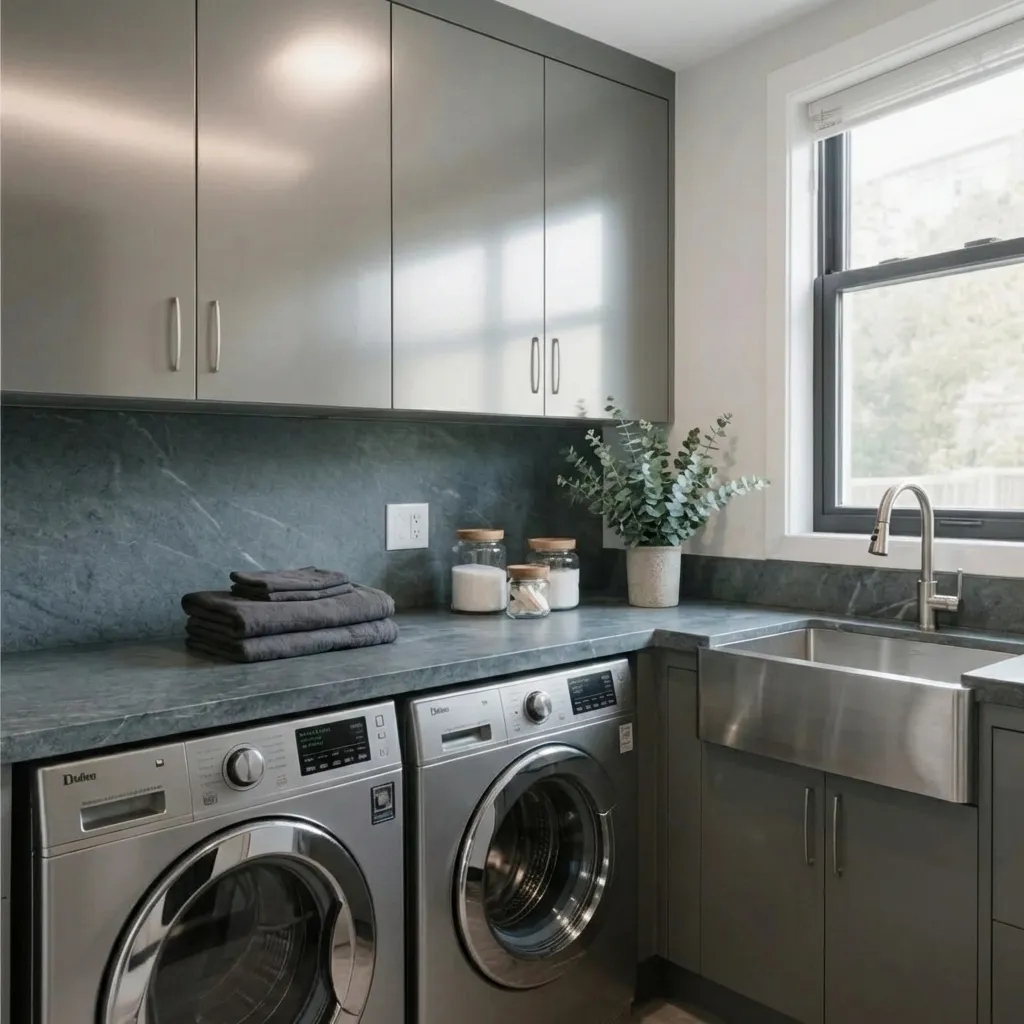 5,Space Aluminum Laundry Cabinets