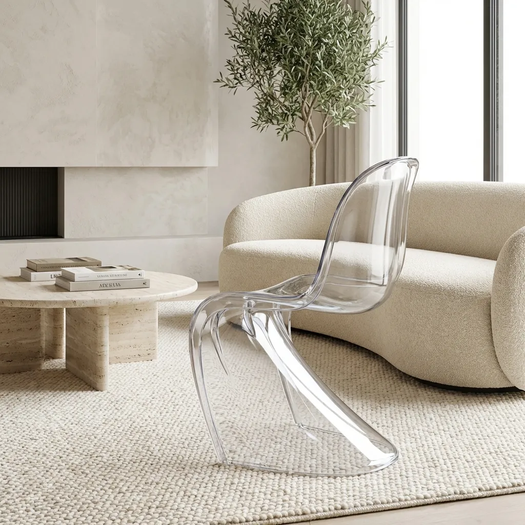 6.Glass Chair