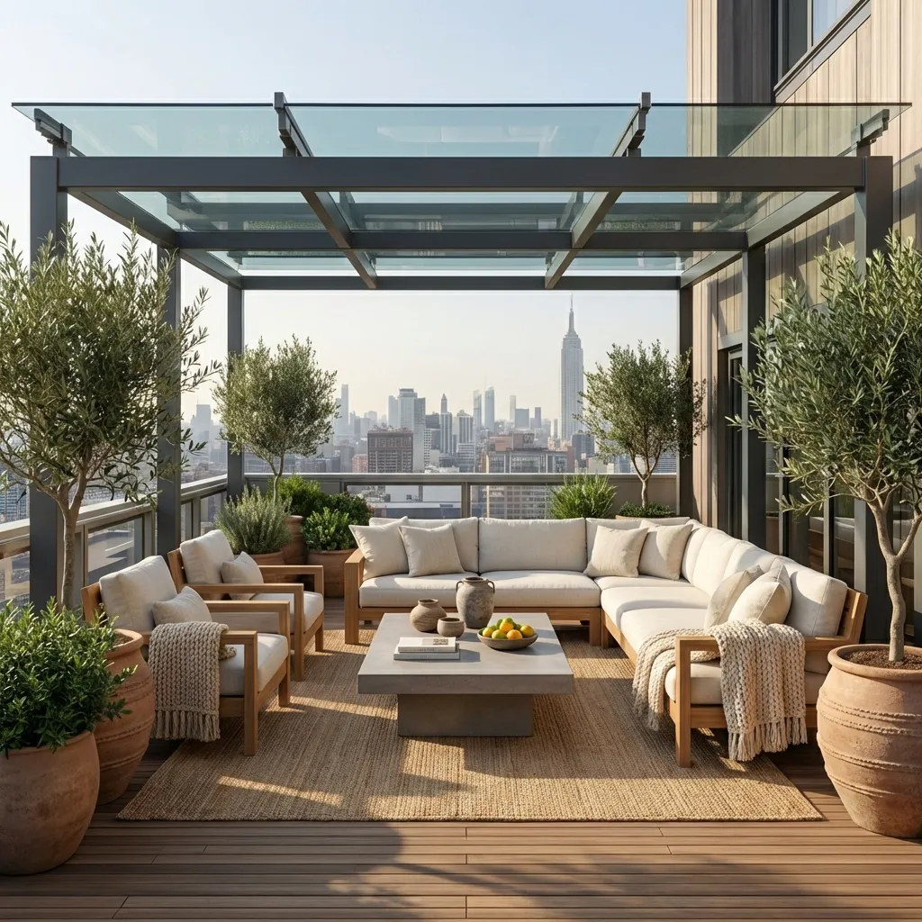 6.Glass Pergola