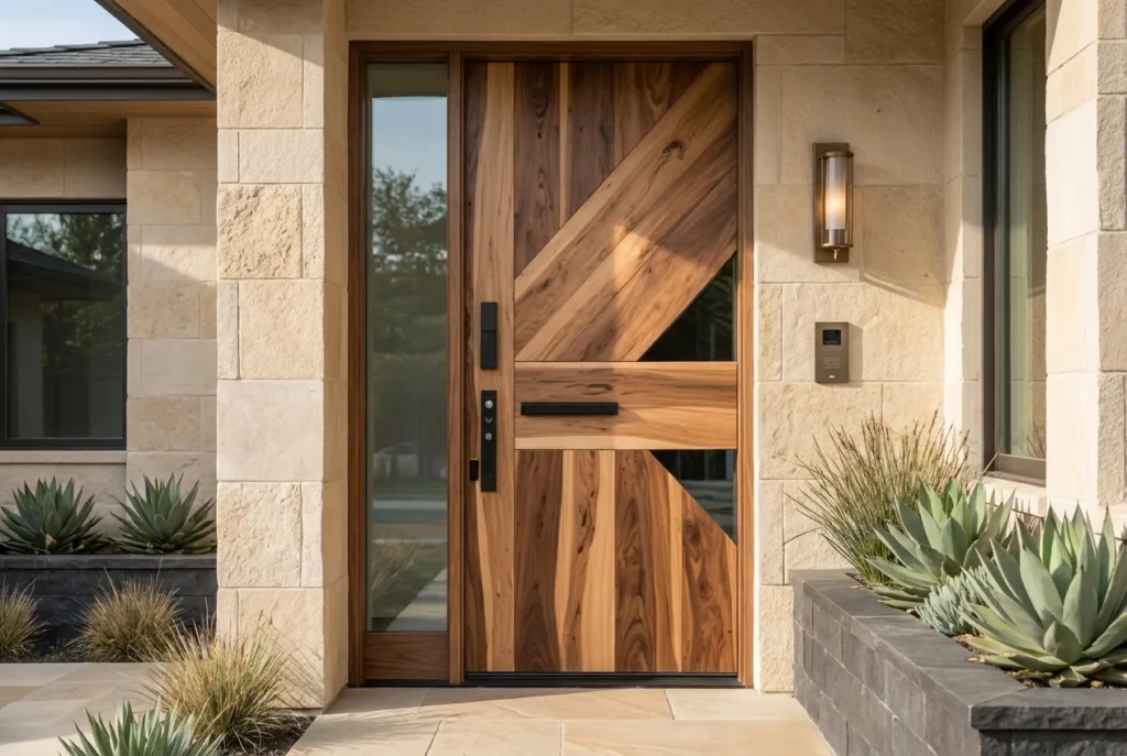 6.Modern Wooden Door