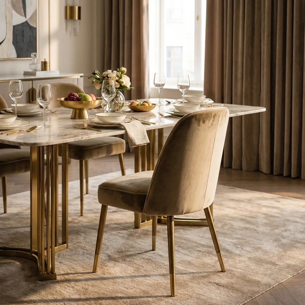 6.Velvet Dining Chair