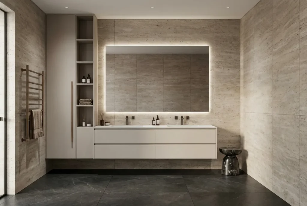 7.Narrow Bathroom Cabinet