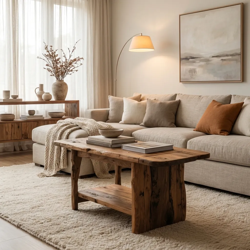 7.Rustic End Table