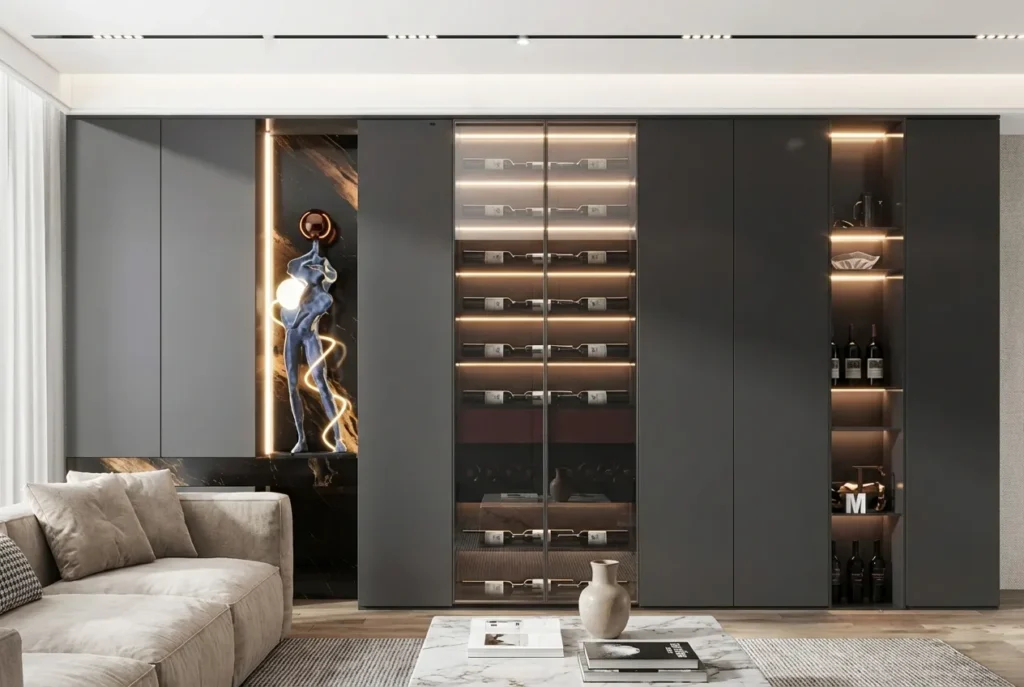 7,Black Bar Cabinet