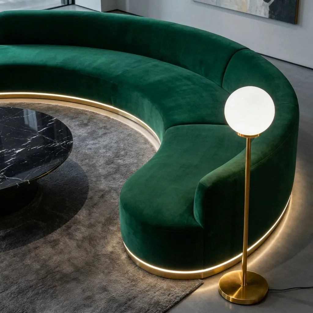 8.Brass Floor Lamp